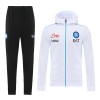 Chaqueta De Entrenamiento Con Capucha SSC Napoli 2022-23 Blanca - Hombre